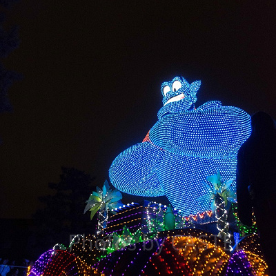 エレクトリカルパレード フロート（TDL・夜）<br /> 設定：16㎜ SS1/100 F3.5 ISO3200