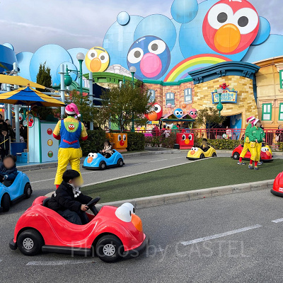 エルモのリトルドライブは子どもだけで運転！