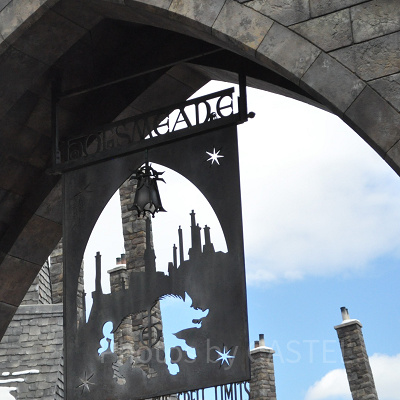 「オリバンダーの店」があるUSJのハリー・ポッターエリアの入口