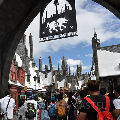 ハリー・ポッターエリアのワンド・マジックを体験！