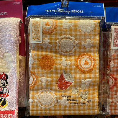 フェイスタオル(ポップコーン柄)
