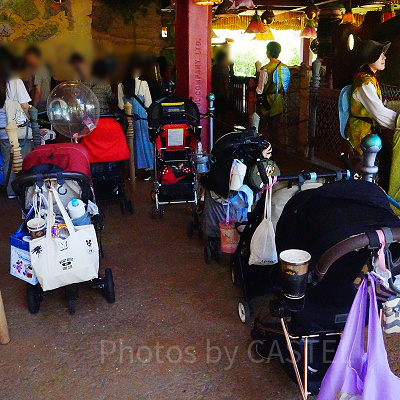 フェアリー・ティンカーベルのビジーバギーのベビーカー乗り場