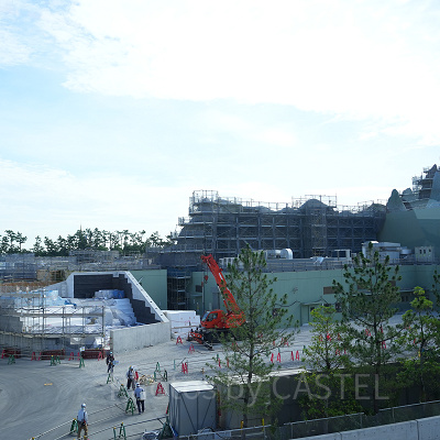 ファンタジースプリングス建設中の様子（2022年8月）