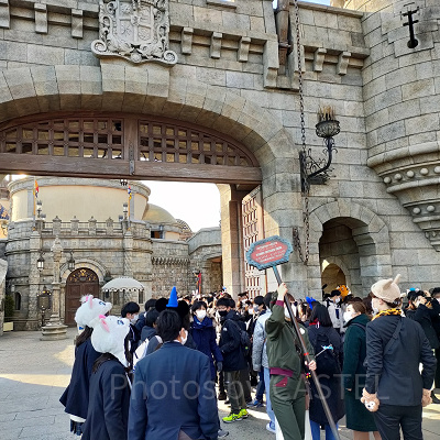 2023年2月ディズニーシー混雑状況レポート：センター・オブ・ジ・アースの待ち列（9:10頃）