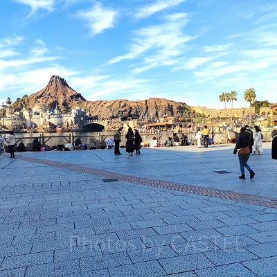 2023年2月ディズニーシー混雑状況レポート：ミッキー広場（9:00頃）