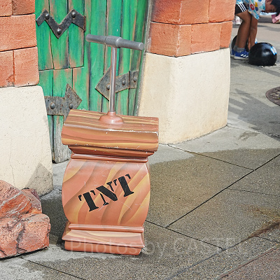 花火工場の着火用レバー