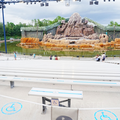 フロリダディズニーの特設ステージ