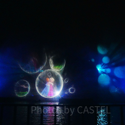 フロリダディズニーのウォータースクリーン