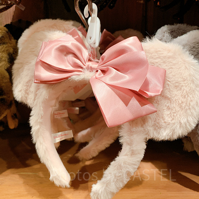 もこもこリボンカチューシャ(ピンク)