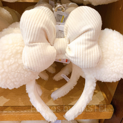 もこもこリボンカチューシャ(ホワイト)