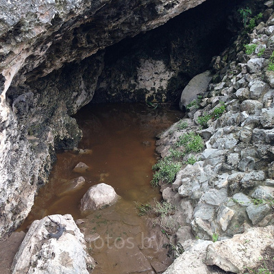 メキシコ・トゥルム遺跡の泉（セノーテ）