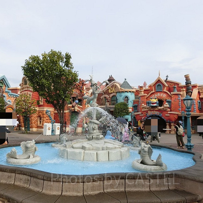 トゥーンタウンの中にある噴水