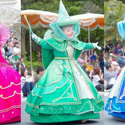 左から フローラ、フォーナ、メリーウェザー