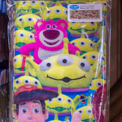 総柄ロングフェイスタオル（トイ・ストーリー）