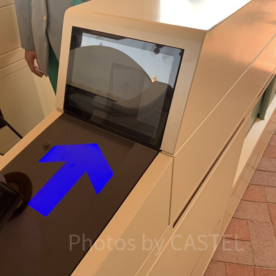 顔認証システムが導入されたゲート