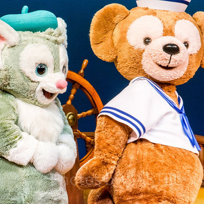 ダッフィーと仲良し♪