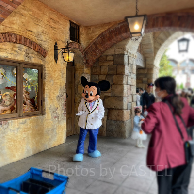 ディズニーシープラザのグリーティングの様子