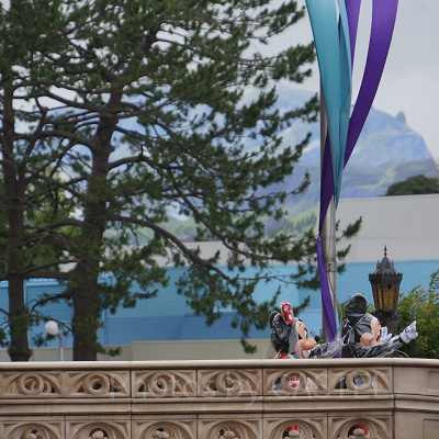 ミッキーとミニーちゃんだけ残ってご挨拶