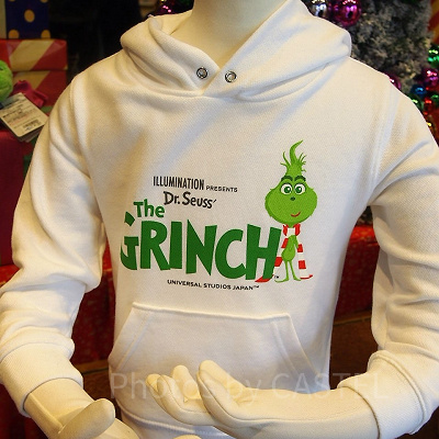 グリンチ白パーカー（キッズ）