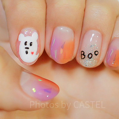 ハロウィンミッキーネイル