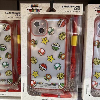 ハードタイプスマホケース／キノコ、スター、こうら