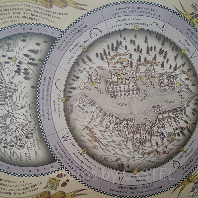 ハリーポッターエリアの地図