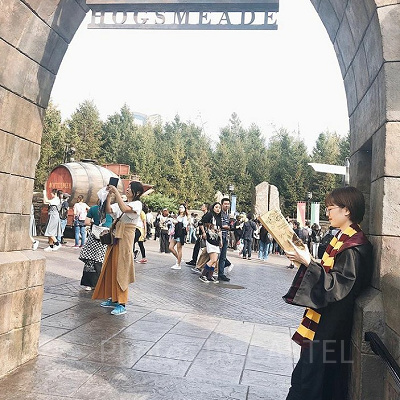 忍びの地図を持ったハリーポッターコーデ