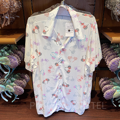 アロハシャツ（ディズニーカチューシャ柄グッズ）