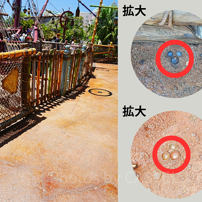 隠れミッキー〔海賊船ジョリー・ロジャー号付近〕