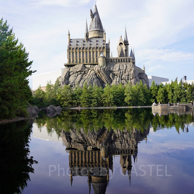 ブラックレイクに写る逆さホグワーツ城