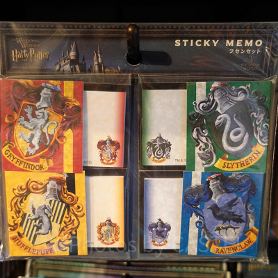 ハリーポッターグッズ/ホグワーツ付箋セット
