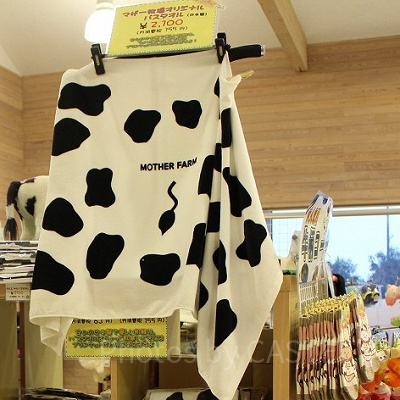 ホルスタイン柄バスタオル