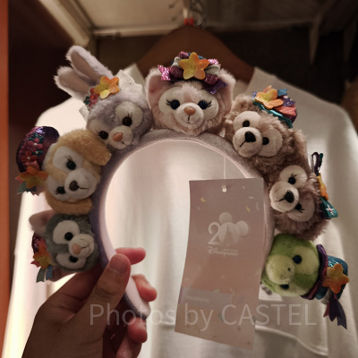 香港ディズニー20周年「ダッフィー&フレンズ・グランドセレブレーショングッズ」:7キャラフェイスアイコンカチューシャ
