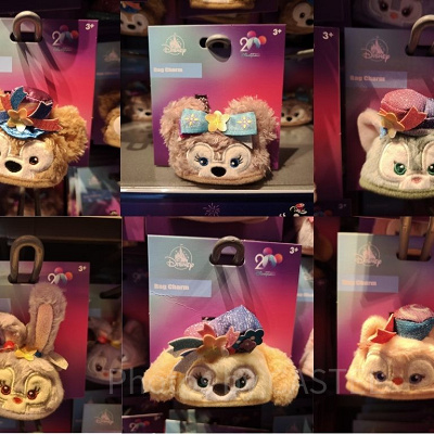 香港ディズニー20周年「ダッフィー&フレンズ・グランドセレブレーショングッズ」:イヤーハット型バッグチャーム