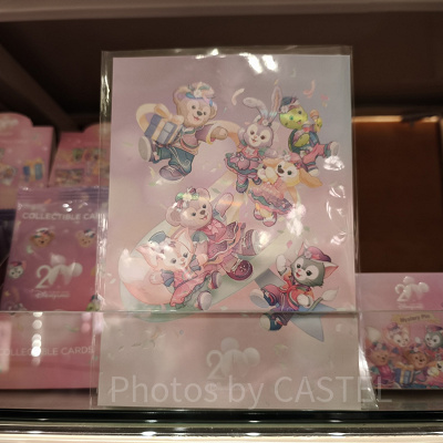 香港ディズニー20周年「ダッフィー＆フレンズ・グランドセレブレーショングッズ」：ポストカード