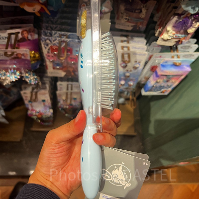 香港ディズニーアナ雪グッズ：アレンデールデザインのくし