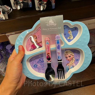 香港ディズニーアナ雪グッズ:お子様用プレート