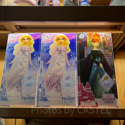 香港ディズニーアナ雪グッズ：クラシックドール（アナ／エルサ）