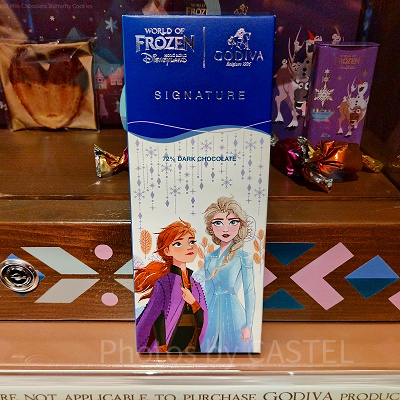 香港ディズニーアナ雪グッズ：【GODIVAコラボ】ダークチョコバー
