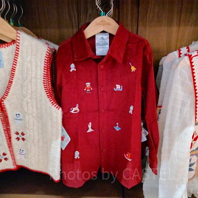 香港ディズニーアナ雪グッズ：ポイントシャツ（レッド）