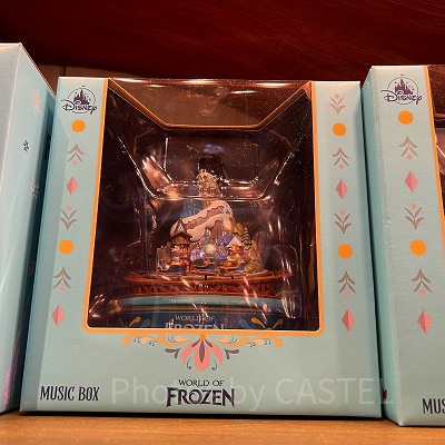 香港ディズニーアナ雪グッズ：ワールドオブフローズンのオルゴール