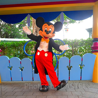香港ディズニーのグリーティング:ファンタジーガーデンのミッキー