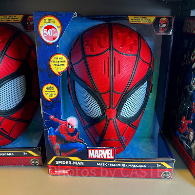 香港ディズニーマーベルグッズ:コミック版スパイダーマンのマスク
