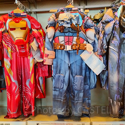 香港ディズニーマーベルグッズ：ヒーローなりきりスーツ