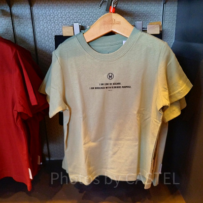 香港ディズニーマーベルグッズ：ロキのTシャツ（グリーン）
