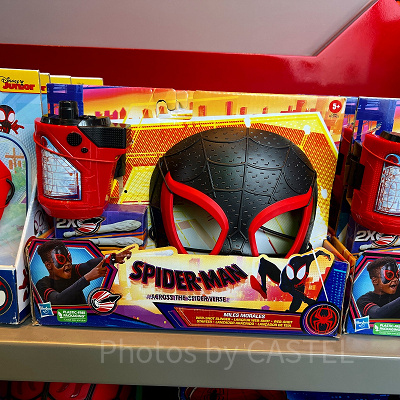 香港ディズニーマーベルグッズ：マイルス版スパイダーマンなりきりマスク＆シューター
