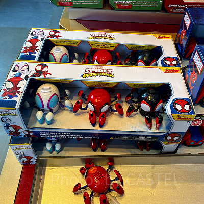 香港ディズニーマーベルグッズ:プルバック式スパイダーボット