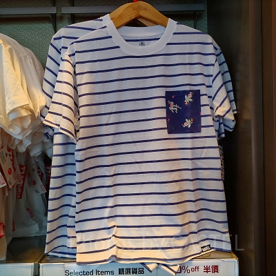 香港ディズニーマーベルグッズ:スパイダーマンボーダーTシャツ
