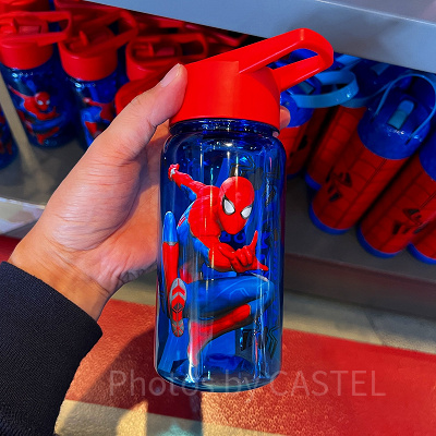 香港ディズニーマーベルグッズ:スパイダーマンのクリアボトル