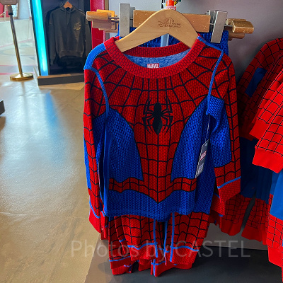 香港ディズニーマーベルグッズ:スパイダーマンなりきりトレーナー